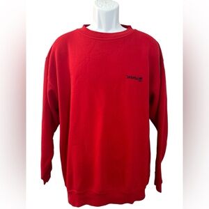TIMBERLAND Vintage Red Crewneck Fleece Sweatshirt Men’s Large